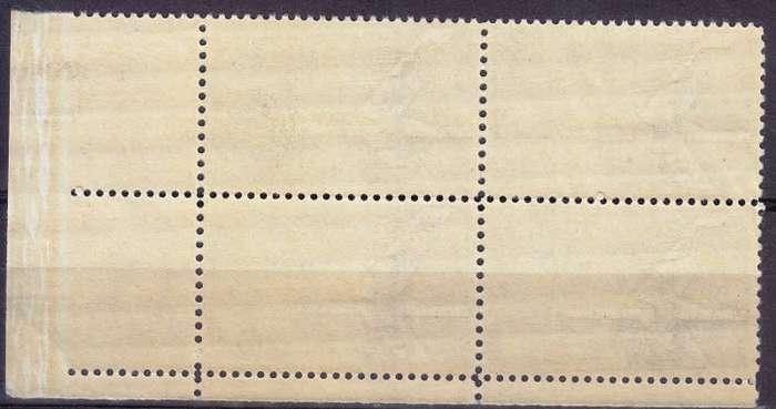 United States,1957,MNH,block of 4,Possible Variety,Ink smudge