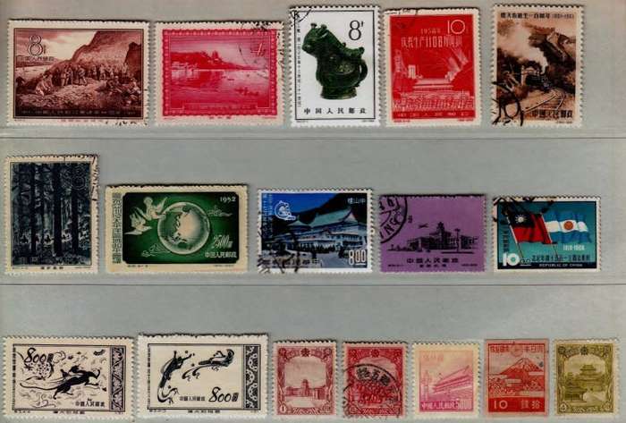 China,used selection including, Scott #152,53,290,315,404,785 and others
