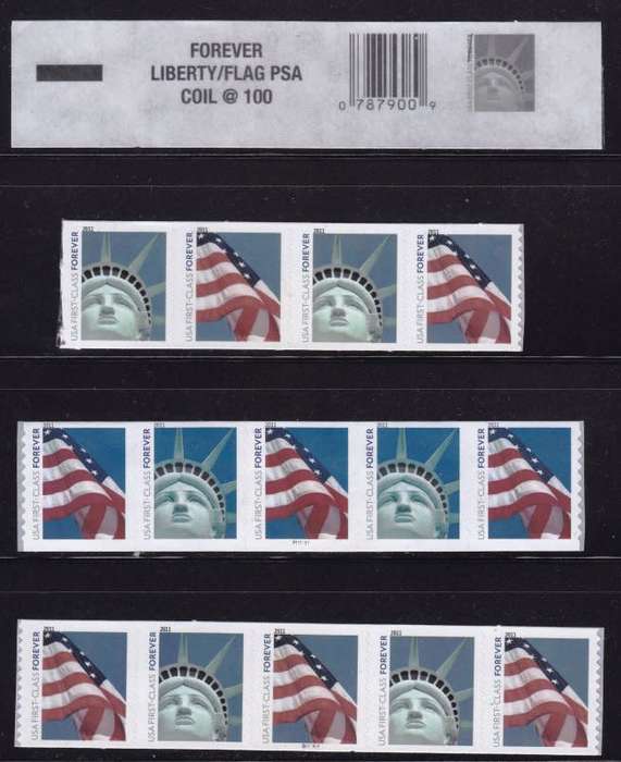 United States,2011,Lady Liberty,MNH,Coil pairs,Great Value!