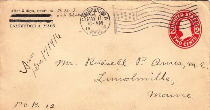 USA, Scott #406 , 1916 , Entire