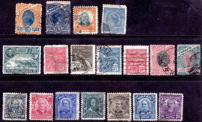 Brazil, Scott #114,116,118,122,174/8,211,223,226/8,262,O4,FU,CV$10.00