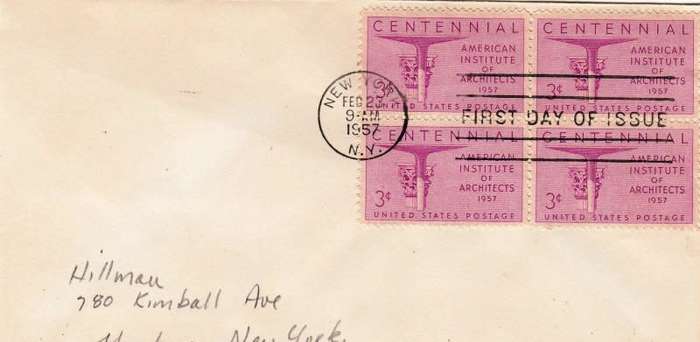 US,Scott#1089,1957,FDC,Size 16.6cmX9.4cm