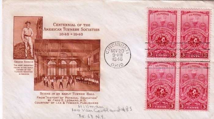 US,Scott#979,1948,FDC,Size 16.6cmX9.4cm