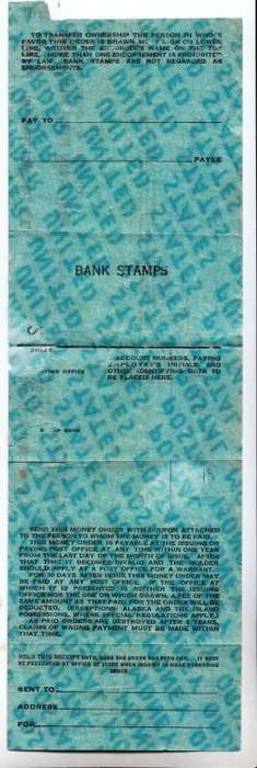 United States,1944,Postal Money Order