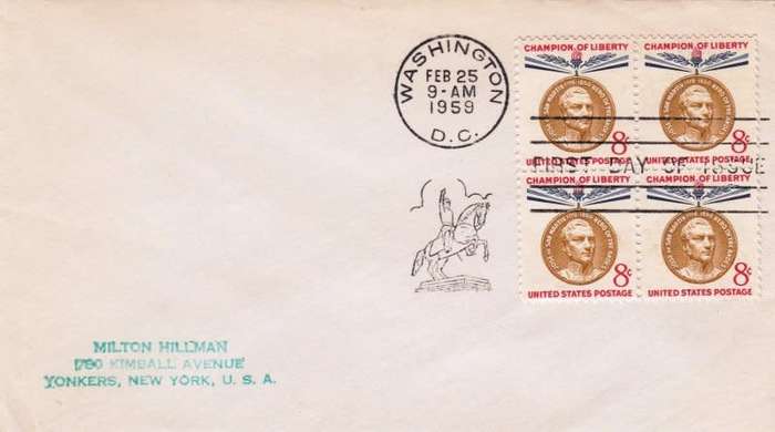 US,Scott #1126,1959,FDC,Size 16.6cmX9.4cm