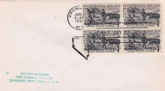 US,Scott #1130,1959,FDC,Size 16.6cmX9.4cm
