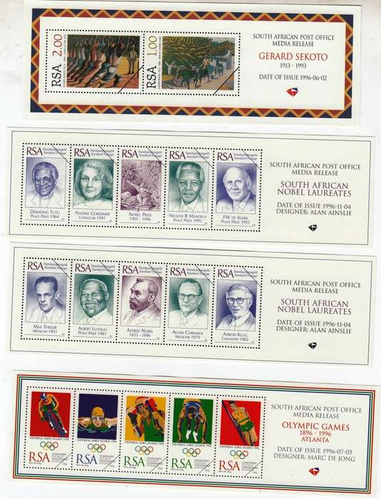 RSA - 20 Media Releases of Stamps - MNH - Rare