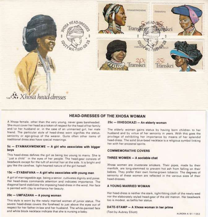 RSA,Transkei,Scott #87,90,1981,FDC,Size19cmX10.3cm