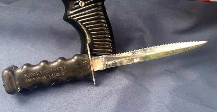 ARBALETE CHAMPION SPEARGUN & HEINKE DIVING KNIFE SET