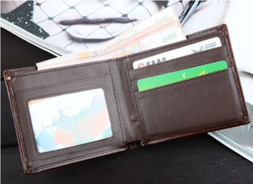 Brand New PU Leather Wallet - Men's Fashion Sturdy Business Bi-fold Wallet - Great Durability