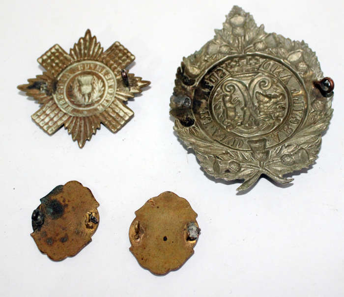 Scottish badge lot (pins missing)
