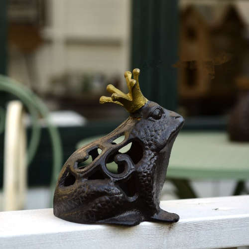 Cast Iron Hollow Frog Prince Ornament