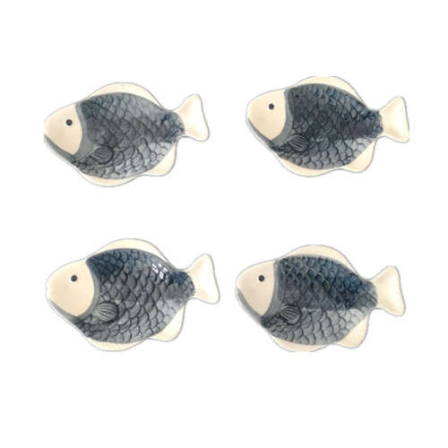 Three-Dimensional Relief Creative Fish Shape Jam Plates