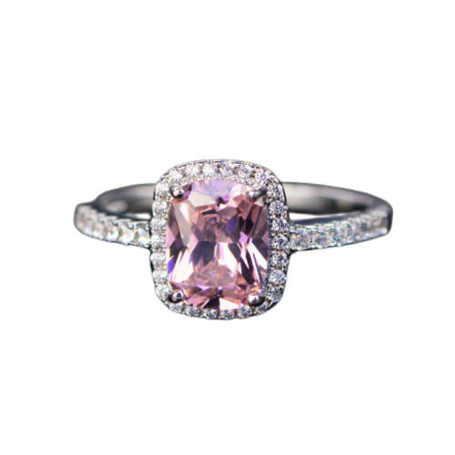 Colorful Sugar Cube Ring - Pink