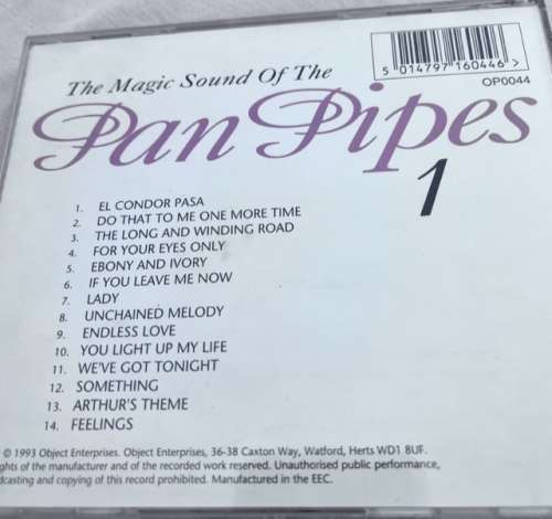 4 CDs - The Magic Sound Of The Pan Pipes - Volumes 1 - 4 OP0044