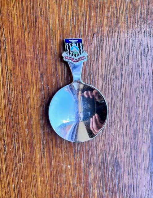 Rhodesia tea caddy spoon - marked NTHN Rhodesia