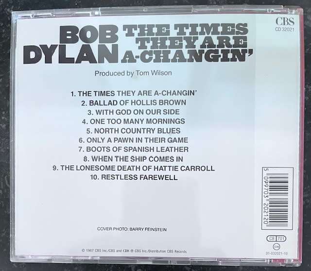 Bob Dylan - The Times they are a-changing` (CD32021)
