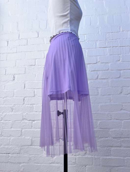 Lilac net skirt with underskirt size 10