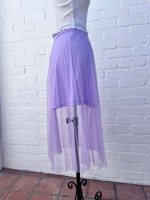 Lilac net skirt with underskirt size 10
