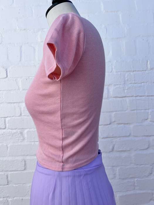Apricot crop top t-shirt (size small RT)