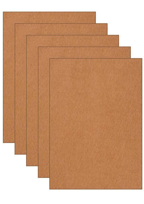 Self Adhesive Felt - A4 X 5 Sheets TEDDY