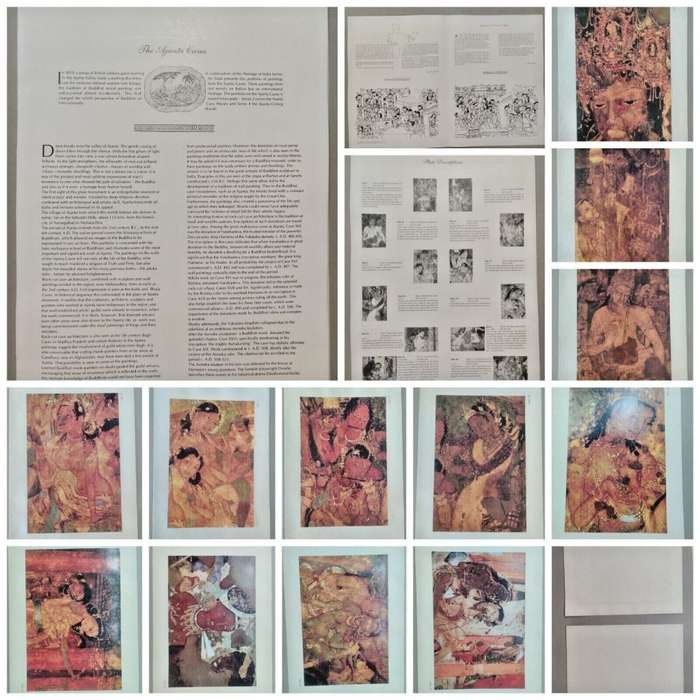 Heritage of India- AJANTA CAVE MURALS- 12 folio colour plates