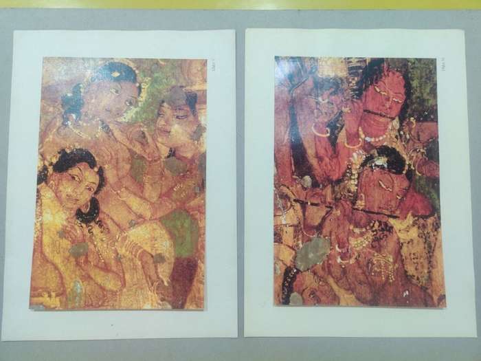 Heritage of India- AJANTA CAVE MURALS- 12 folio colour plates