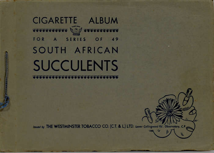 Cigarette Album for a series of 49 South African Succulents