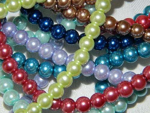 1 000 GLASS PEARLS - FREE SHIPPING