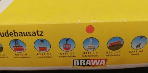 Brawa Cable car  and building kit 6340 , 6341