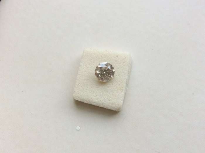 Make Reasonable Offer Full Of Sparkle/Certified 0.45 Carat L Color SI2 Round CUT Diamond For Ring