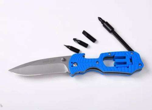 Kershaw 1920STWM Select Fire 3-3/8"  Blade Multi-Tool Knife, Blue FRN Handle - Only 3 Available!!
