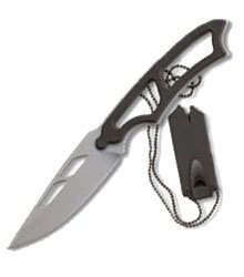 Smith & Wesson Neck Silver Knife Fixed Blade With Sheath  -  3 AVAILABLE!!