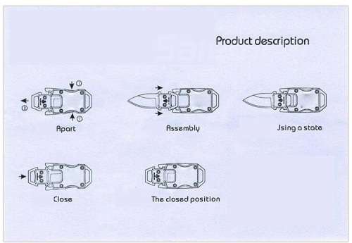 Multifunction Stainless Steel Knife Liner Lock, Hollowing-out Handle & Belt Clip - 3 AVAILABLE!