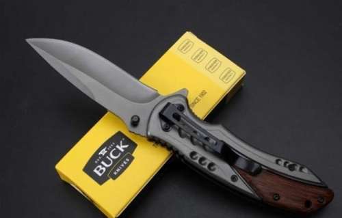 2018 Buck x57 quick opening knife, titanium coating  - 2 Available!!