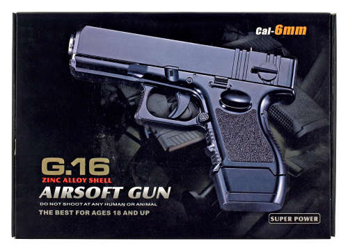 Airsoft BB Gun G.16 Cal-6mm - 2 Available!!