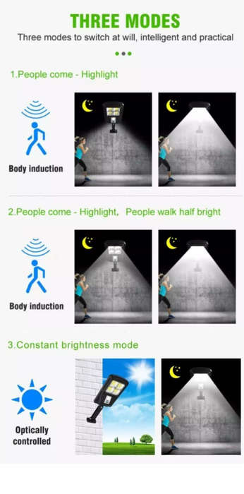 48 Cob Led Outdoor Waterproof Solar Street Light with Sensor - 3 Available!!