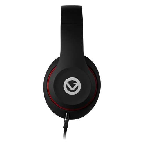Volkano Falcon Series Foldable Aux Headphones in Black with Scorching Bass and Built-In Microphone