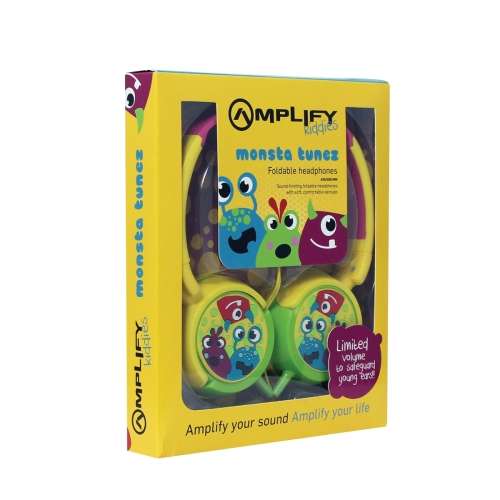 Amplify Kiddies Series AUX Headphones - Monsta