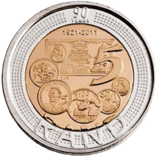 2011 SARB 90th Anniversary R5 coins - Circulated - Bid per coin to win all 27 - Lot 2