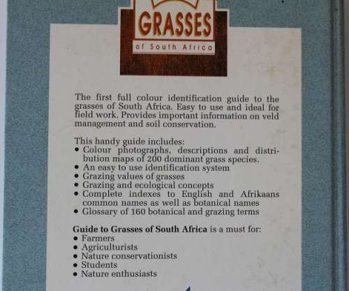Guide to Grasses of South Africa by Frits van Oudtshoorn