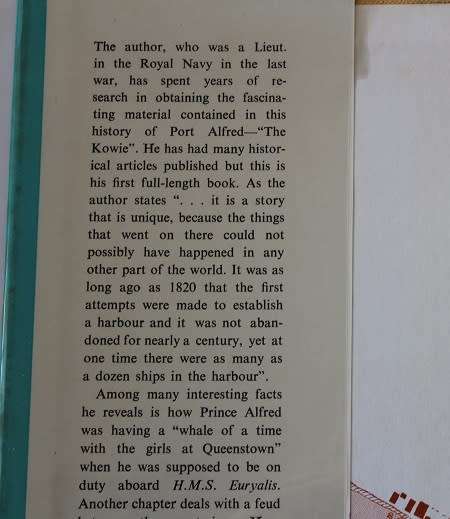 Basket work Harbour by Eric W. Turpin. Port Alfred history-`The Kowie`