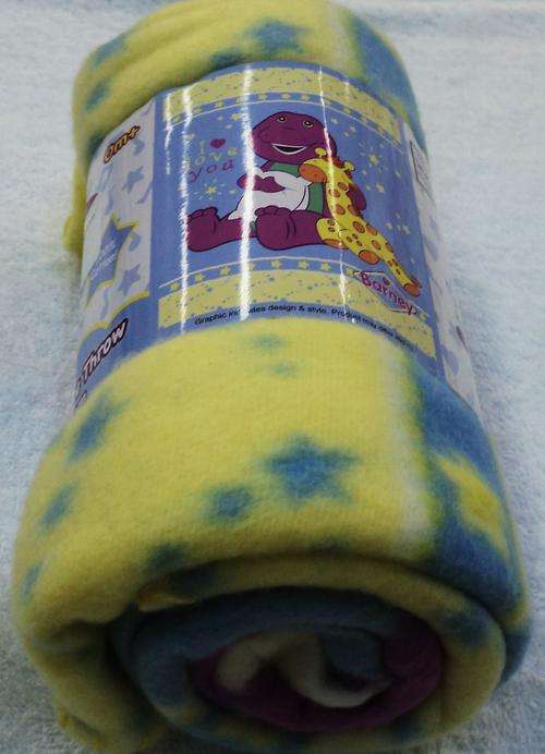 My Barney Fleece Blanket (Character Blanket)