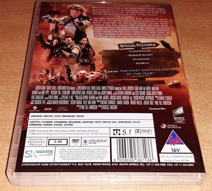 Resident Evil Extinction (DVD)