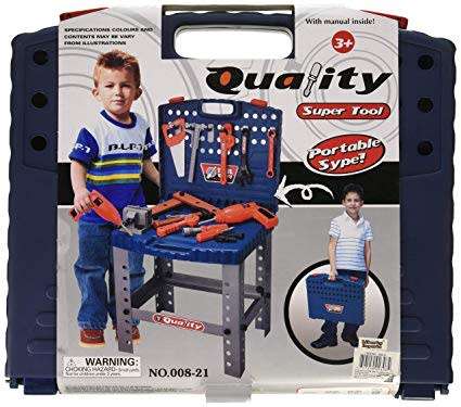 GREAT X-Mas GIFT!!! Kids Portable Workbench Tool Set