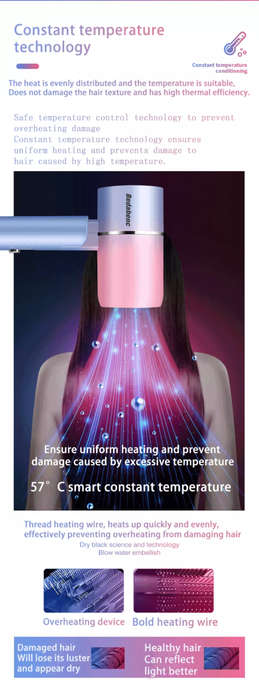 New Modern and Stylish Folding Hair Dryer - Compact - Multi Speed Regulation