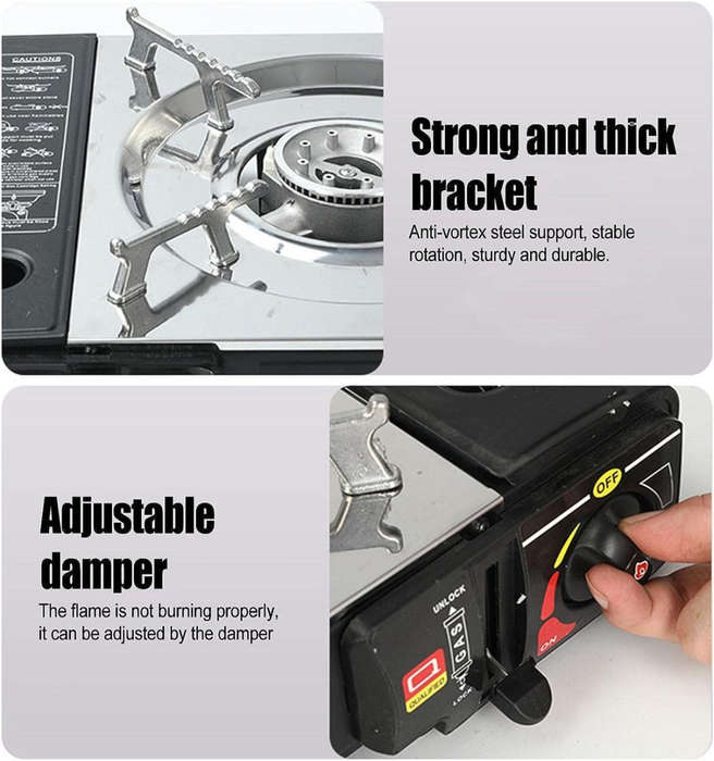 Goldair Portable Camping Gas Stove - Electric Ignition - Butane Gas