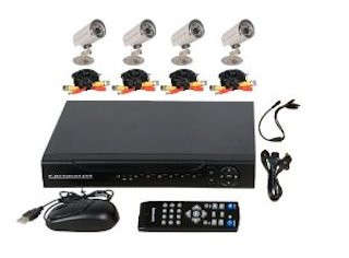 New in Stock!!! 4 Channel CCTV System with 1500TVL Outdoor Cameras