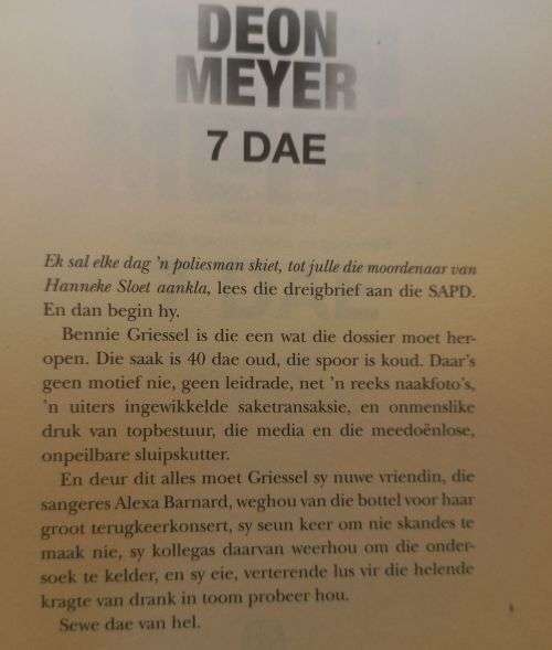 7 Dae - Deon Meyer - Softcover