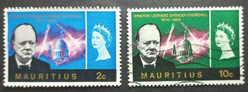 Mauritius 1966 The 1st Anniversary of the Death of Winston Churchill, 1874-1965 Part set used